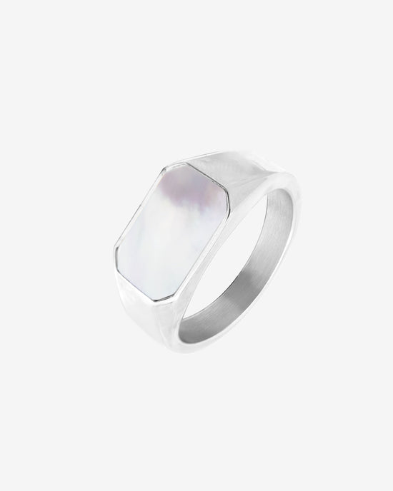 Mother of Pearls Ring Silber