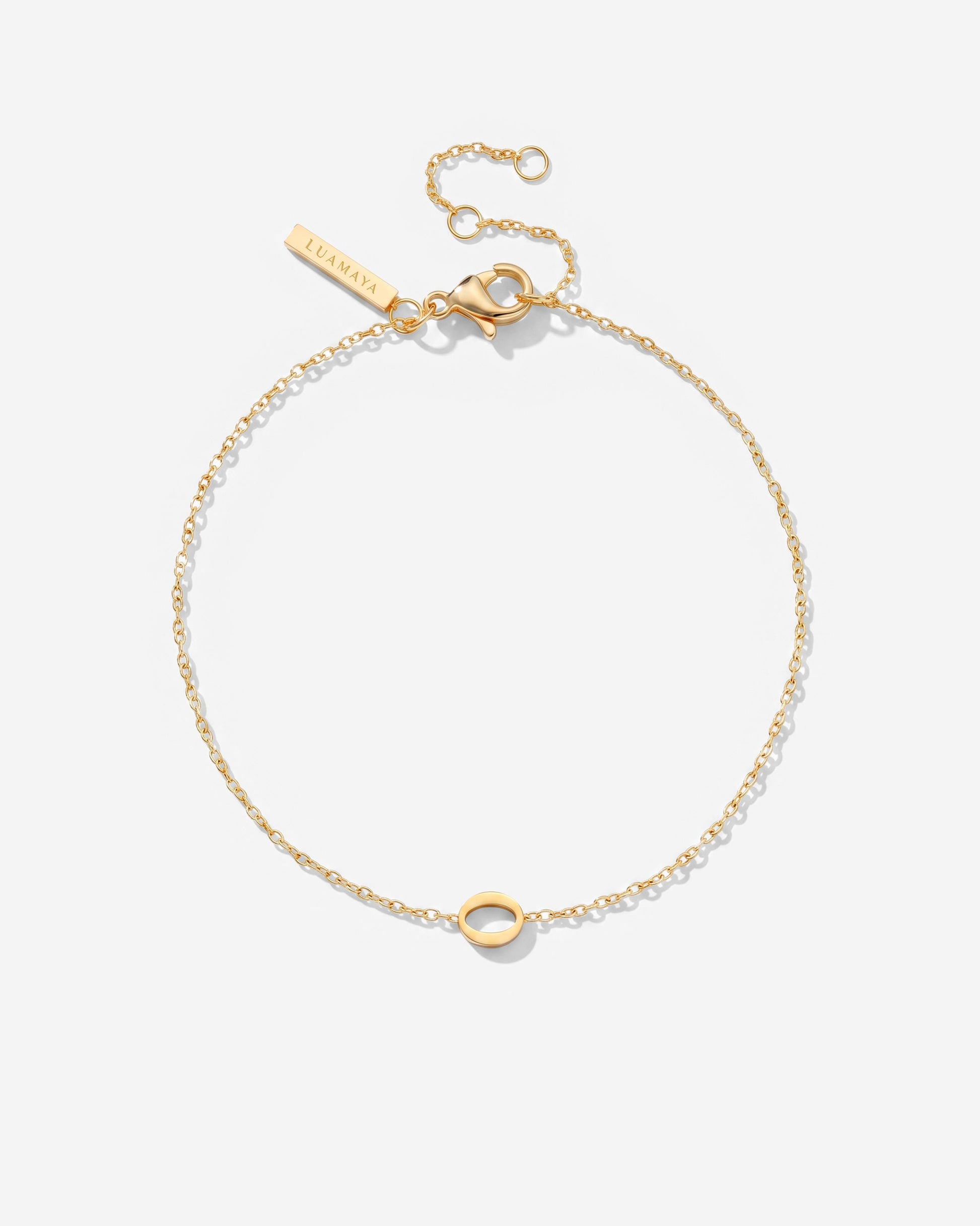 Tiny Letter Bracelet
