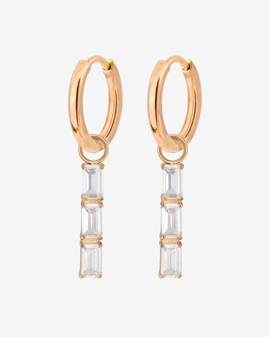 Baguette Bundle Hoop Set Small Roségold