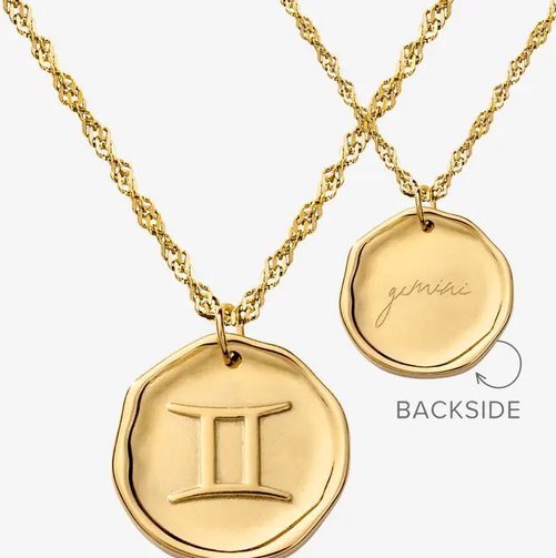 Zodiac Necklace Gold