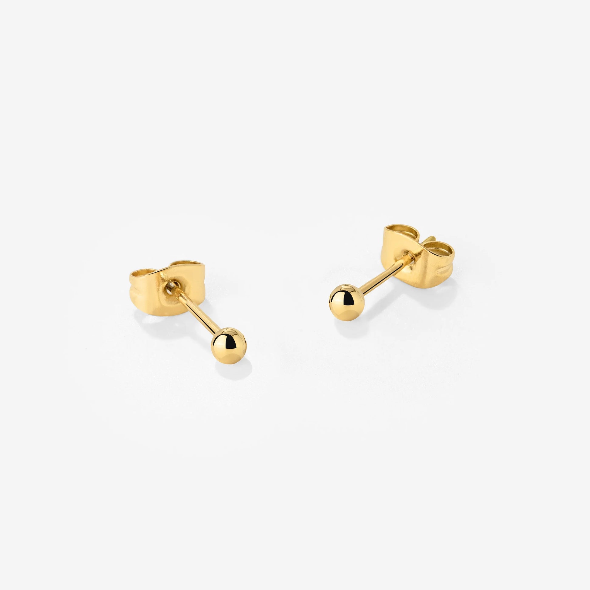Delicate Bead Studs Gold