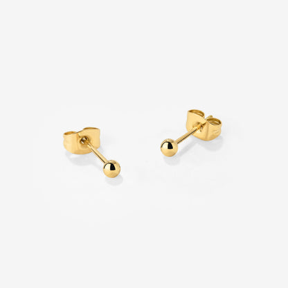Delicate Bead Studs Gold