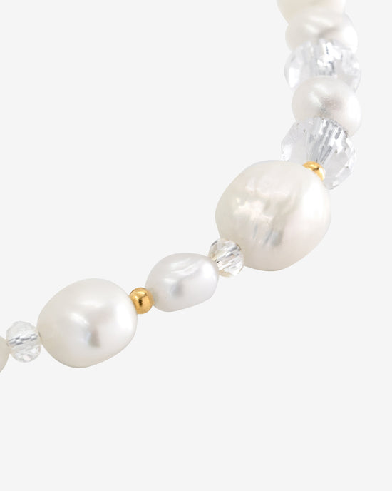 Icy Cool Pearl Necklace Gold
