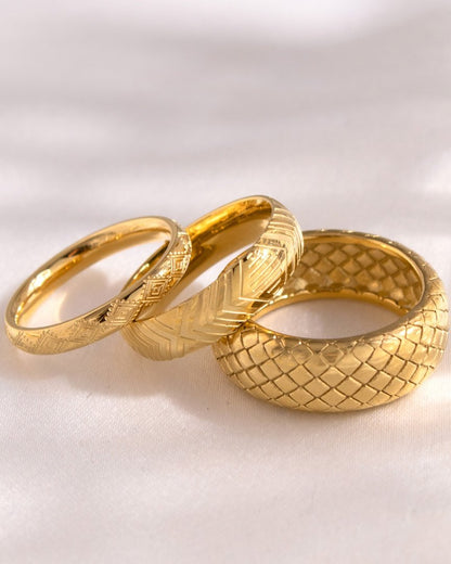 Snake Skin Ring Roségold