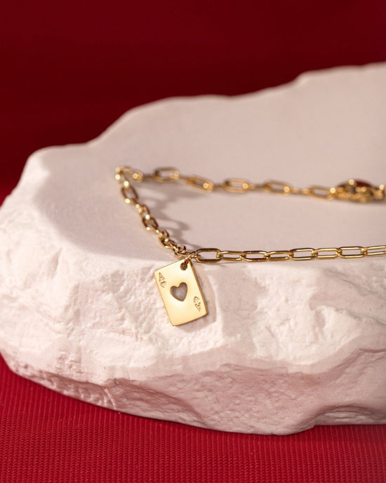 Ace Up the Sleeve Bracelet Silber