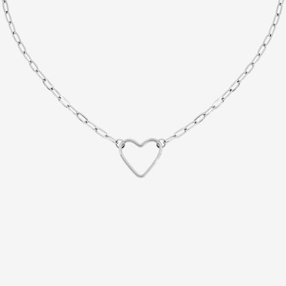 Loving Heart Necklace Silber