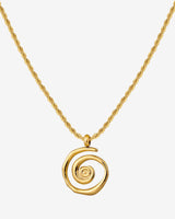 Sweet Swirl Necklace Gold