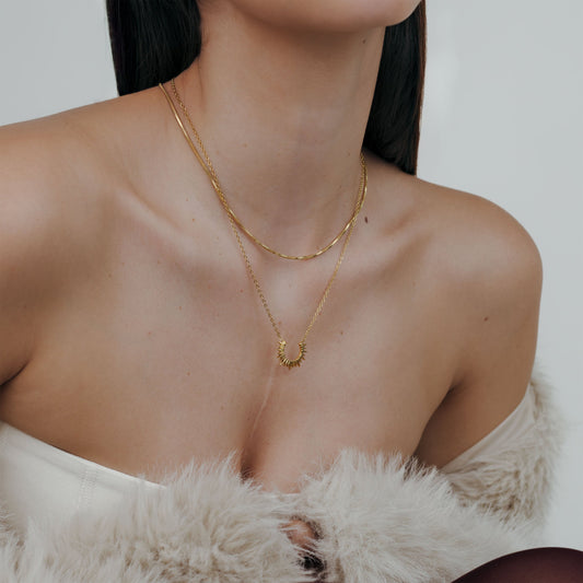Icicle Necklace Gold