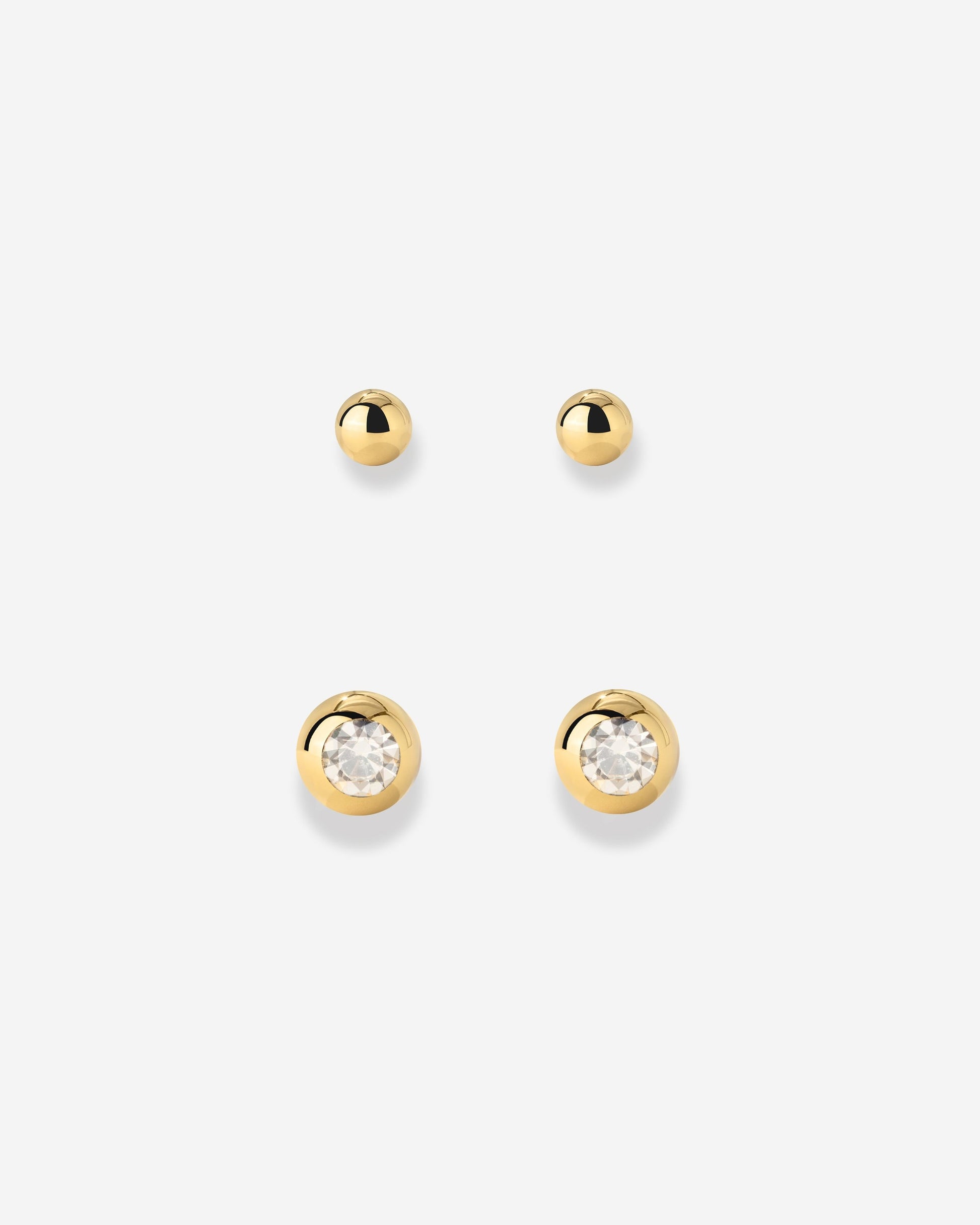 Delicate Gleam Stud Bundle Gold