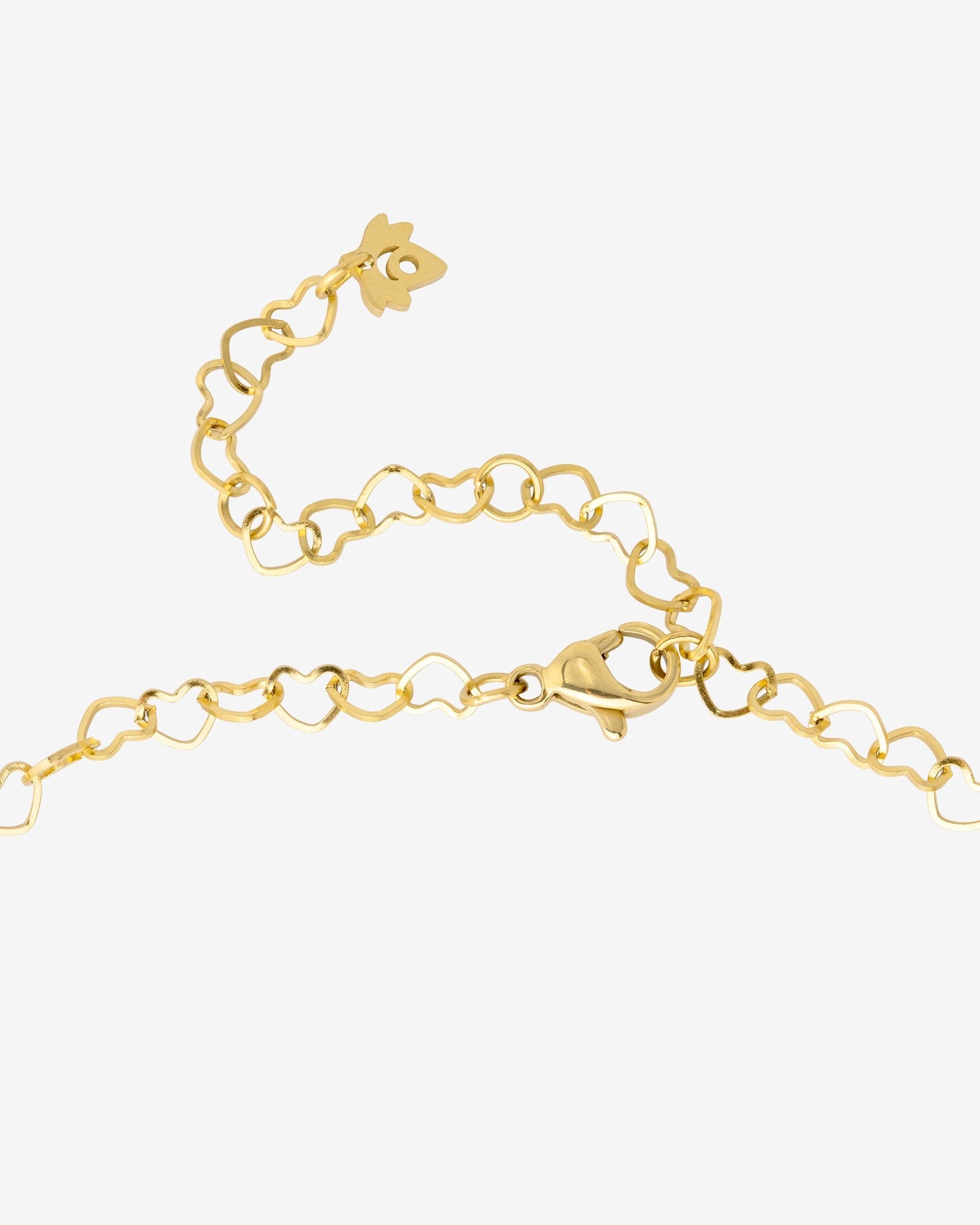 Heart after Heart Necklace Gold