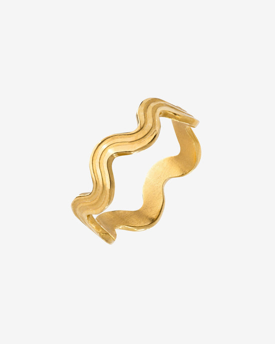 Wave after Wave Ring Gold