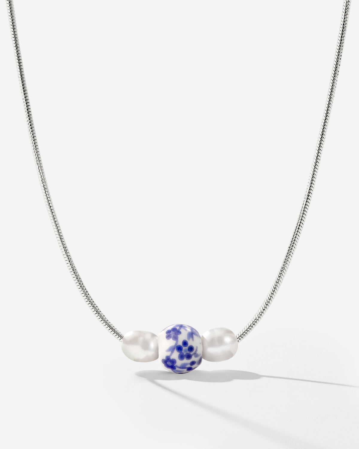 Painted Blue Necklace