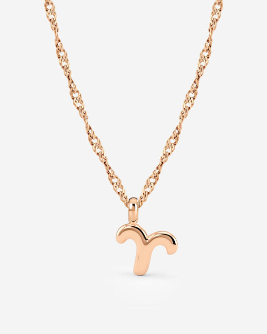 Aries Bubble Necklace Roségold