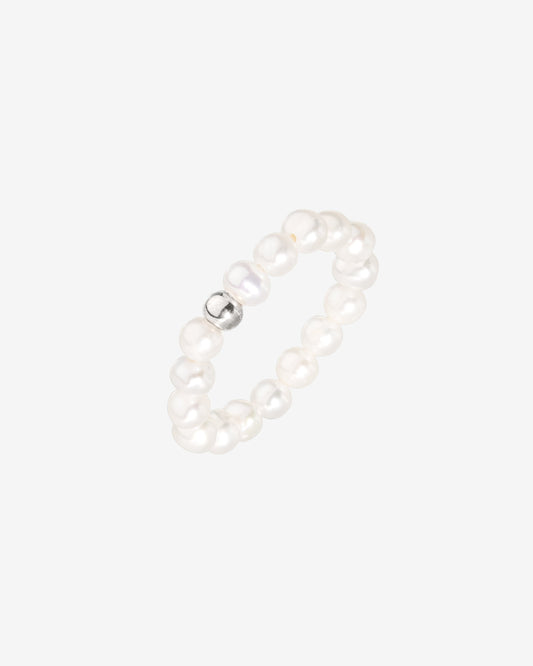 Summertime Pearl Ring Silber