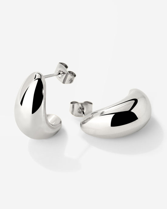 Huggie Studs Silber