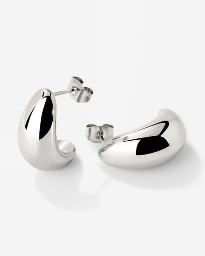 Huggie Studs Silber