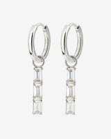 Baguette Bundle Hoop Set Small Silber