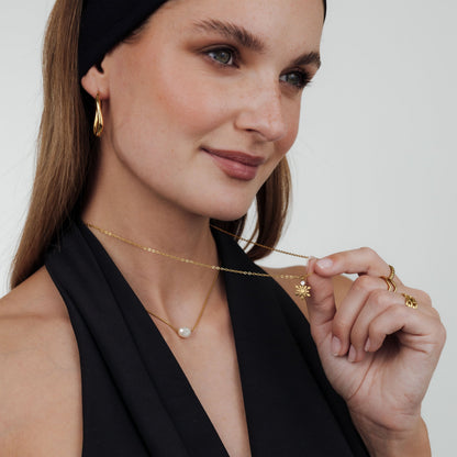 Timeless Oval Hoops Gold