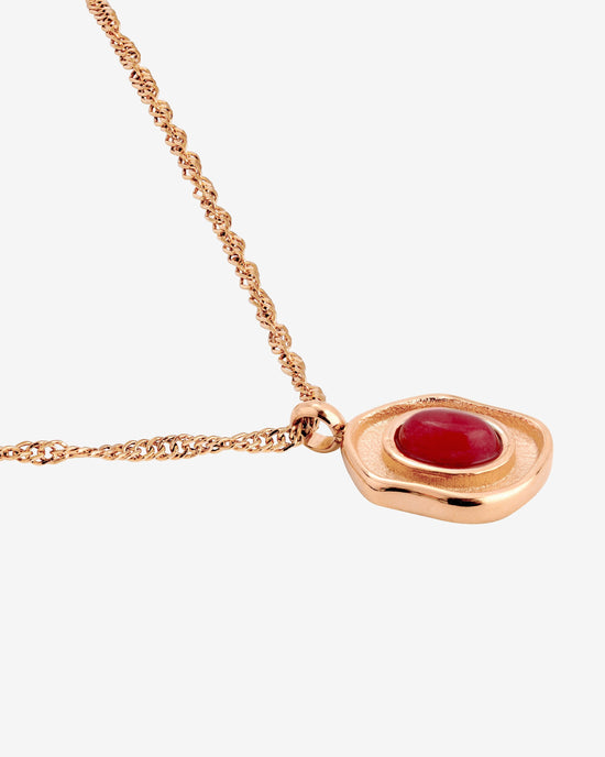 Scarlet Treasure Necklace Roségold