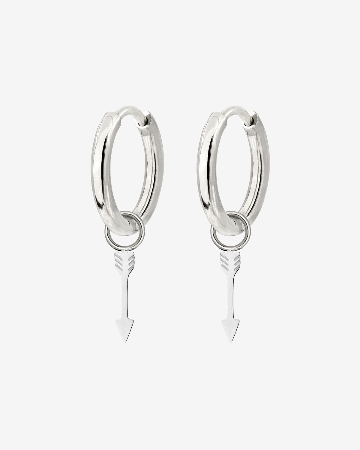 Cupid Arrow Hoopies Silber