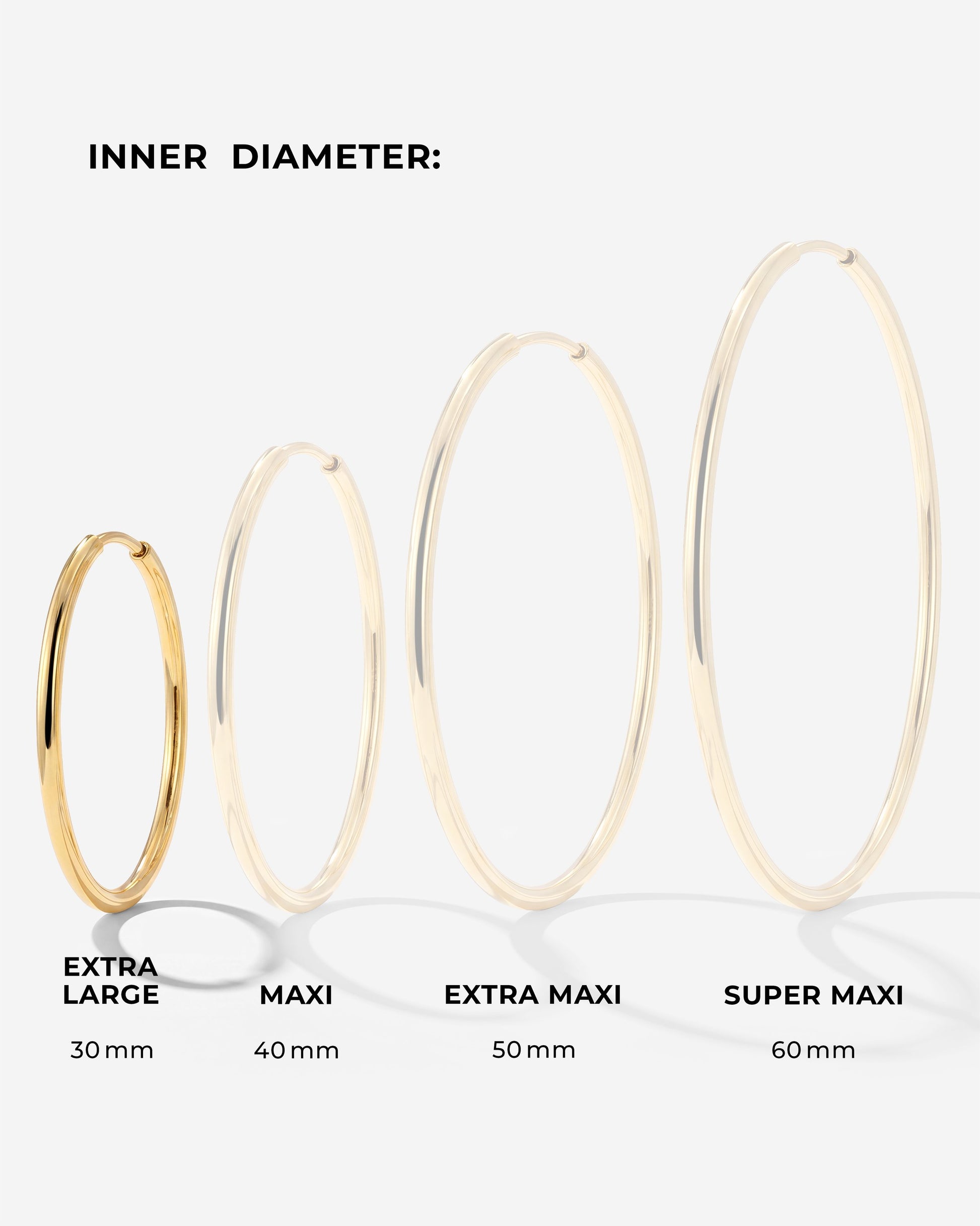 Extra Large Hoops Gold