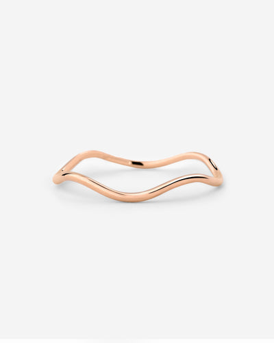 Slim Wave Ring Roségold