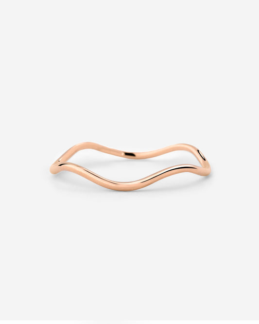 Slim Wave Ring Roségold