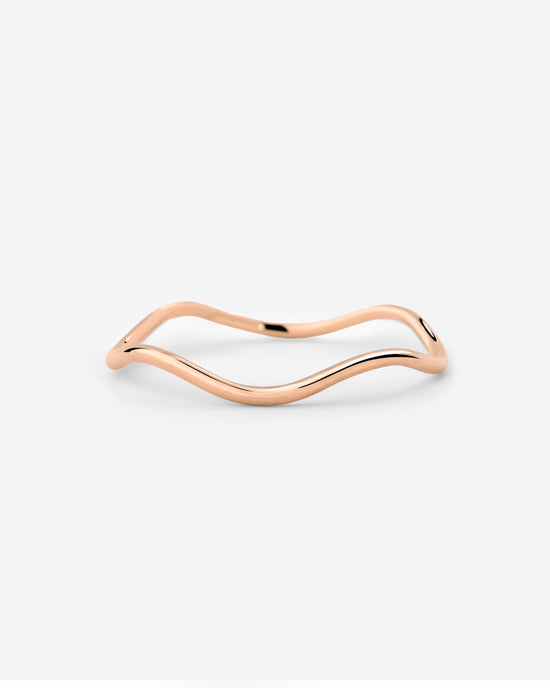 Slim Wave Ring Roségold