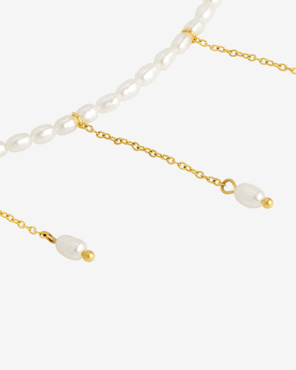 Lolas Love Pearl Power Necklace Gold