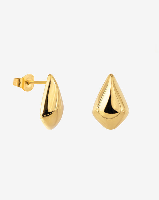 Happy Tears Studs Gold