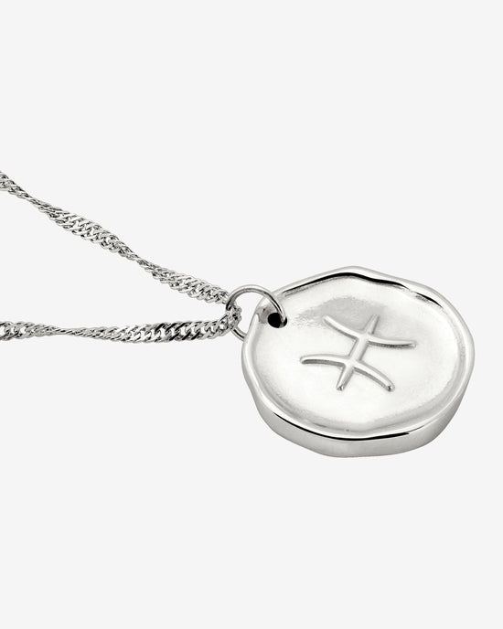 Zodiac Necklace – Pisces / Fische Silber