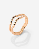 Double Wave Ring Roségold