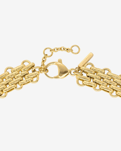 Bold Mesh Necklace Gold