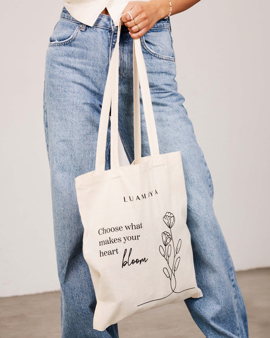 Jutetasche Choose what makes your heart bloom