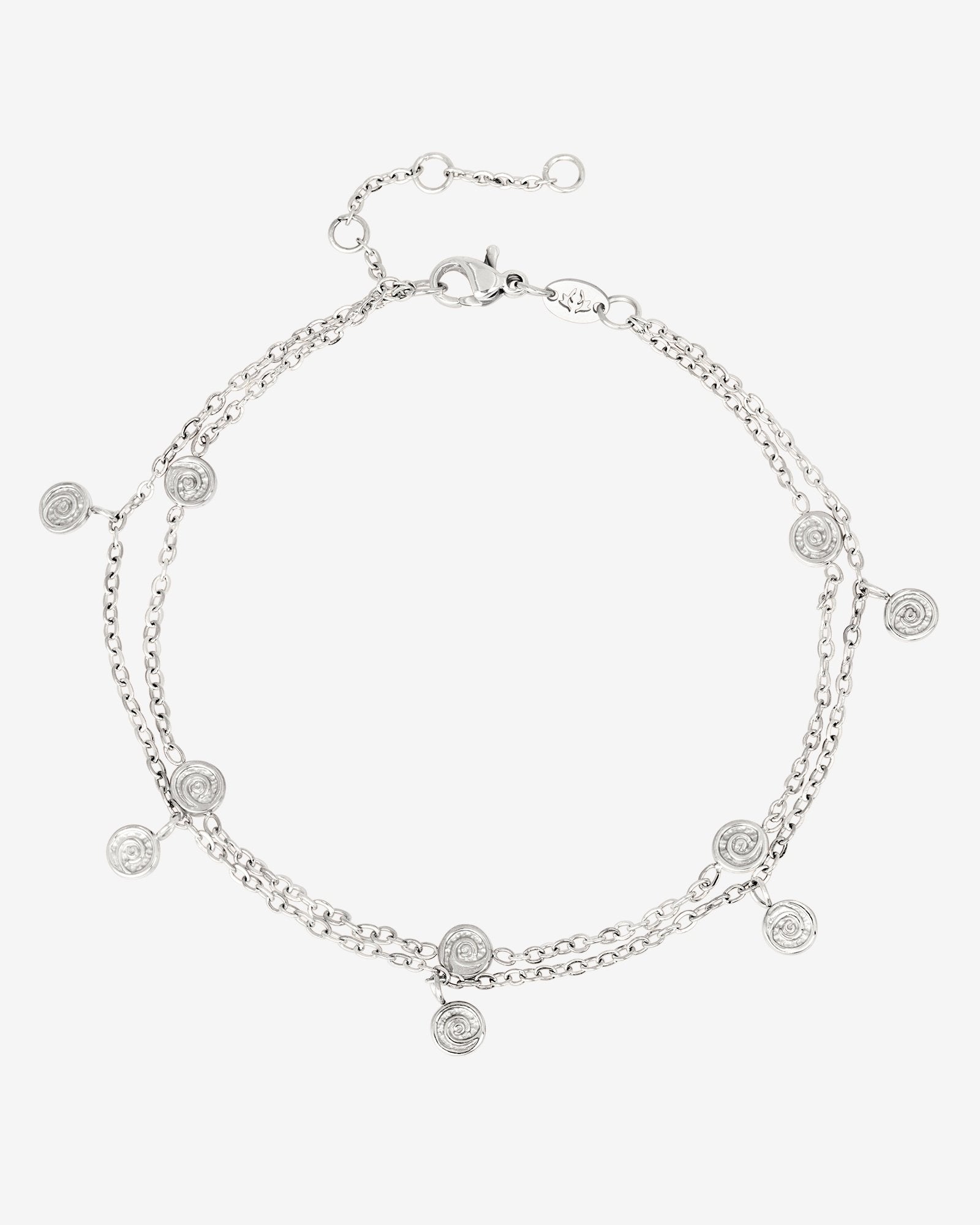 Swirl'n Double Bracelet Silber