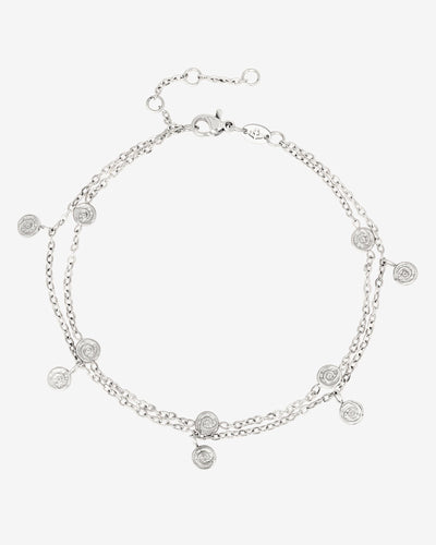 Swirl'n Double Bracelet Silber
