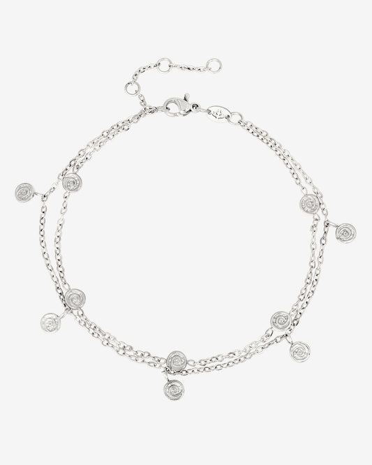 Swirl'n Double Bracelet Silber