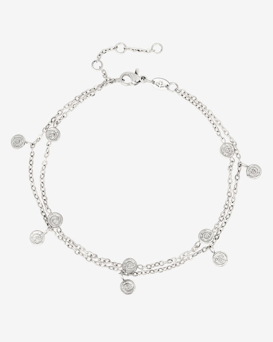 Swirl'n Double Bracelet Silber