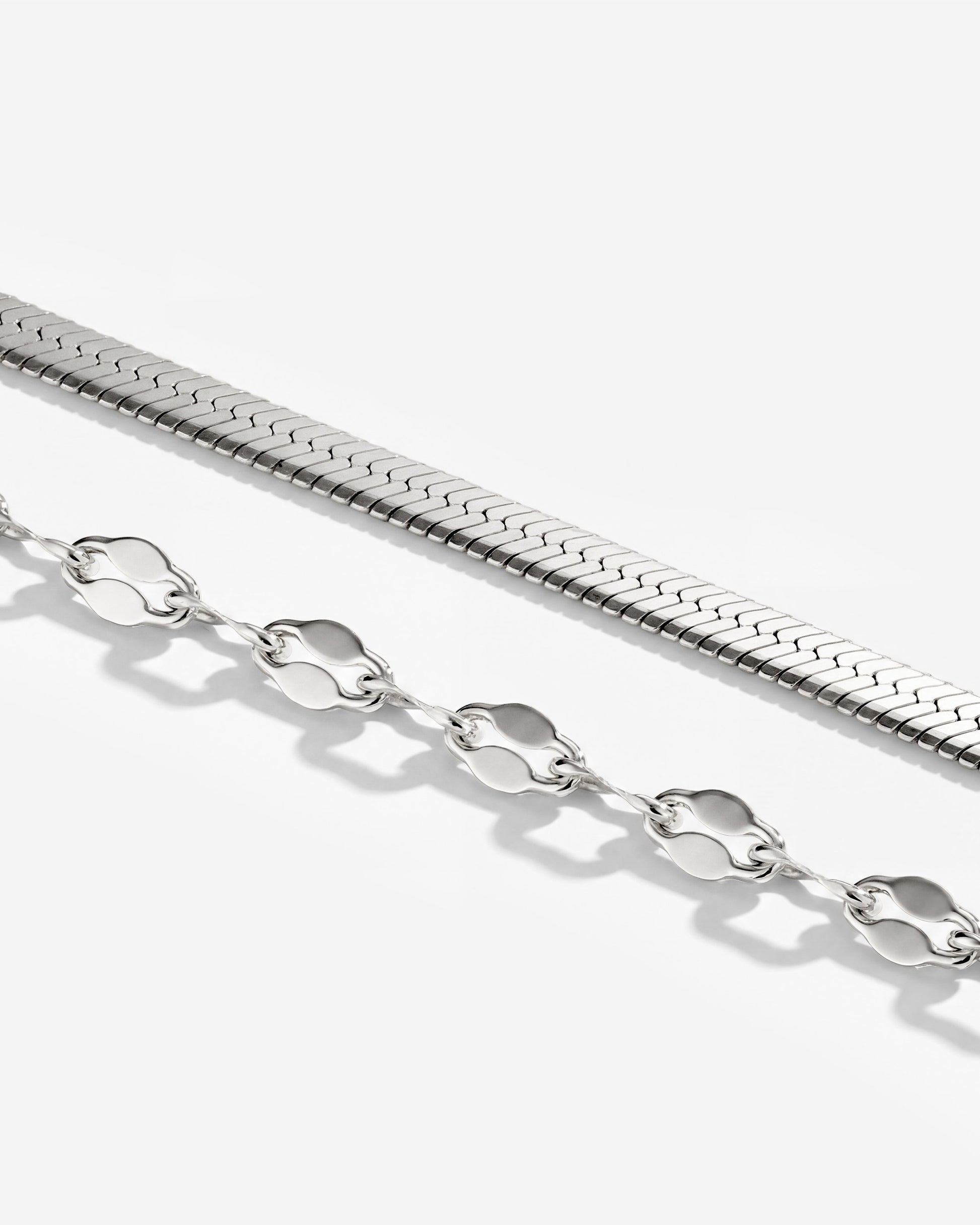 Aligned Double Necklace