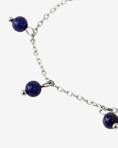 Blue Bay Anklet Silber