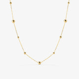 Infinite Beads Necklace Gold