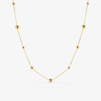 Infinite Beads Necklace Gold