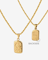Sun Lover Pendant Necklace Gold