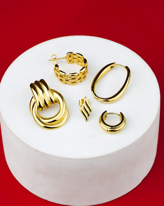 Lustrous Studs Silber