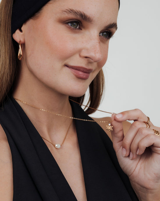 Timeless Oval Hoops Roségold