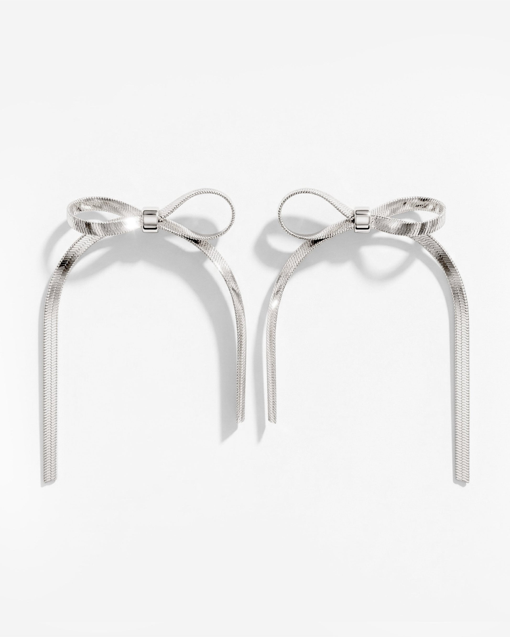 Sweet Bow Earrings Silber