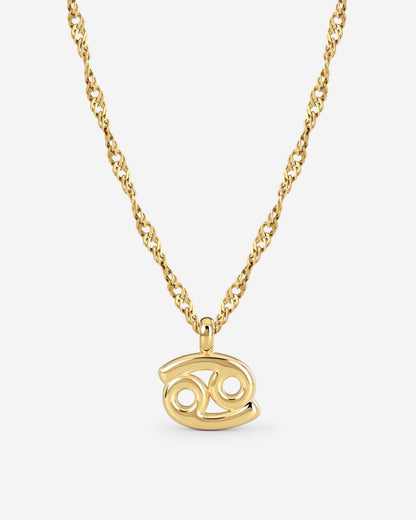 Cancer Bubble Necklace Gold