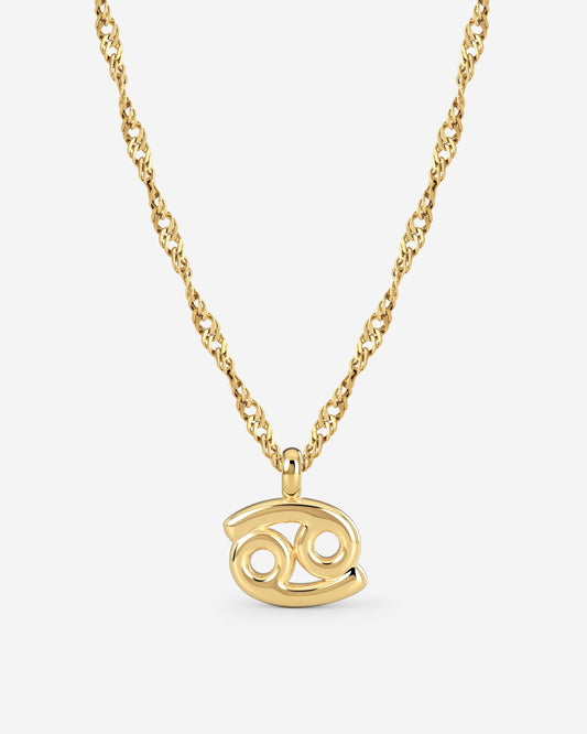 Cancer Bubble Necklace Gold