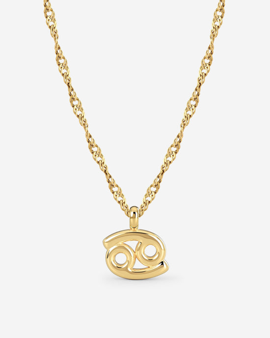 Cancer Bubble Necklace Gold