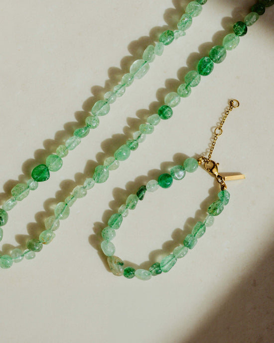 Sea Glass Bracelet Silber